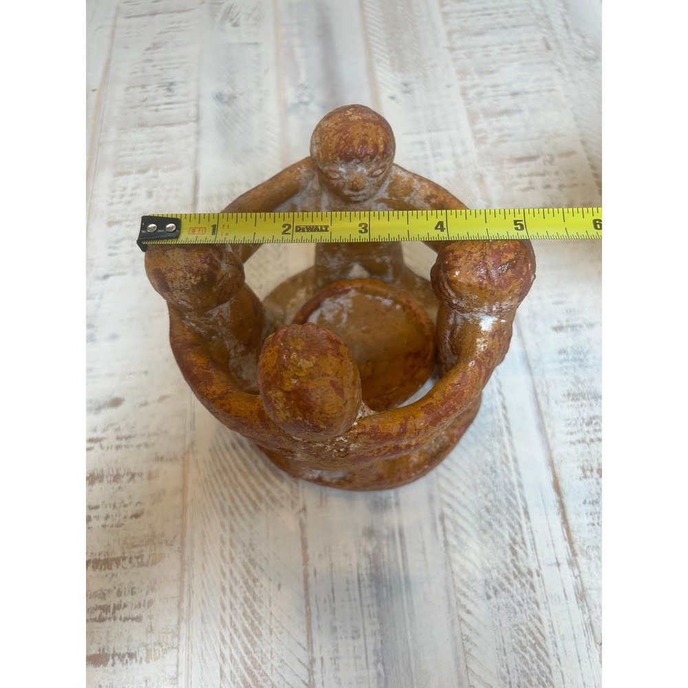 Vintage Mexico Aztec circle of life candle holder. - Picture 4 of 8